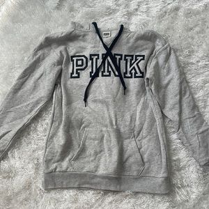 Hoodie gray PINK pullover